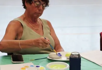 woman painting