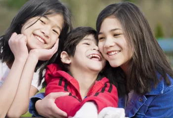family outdoors