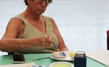 woman painting